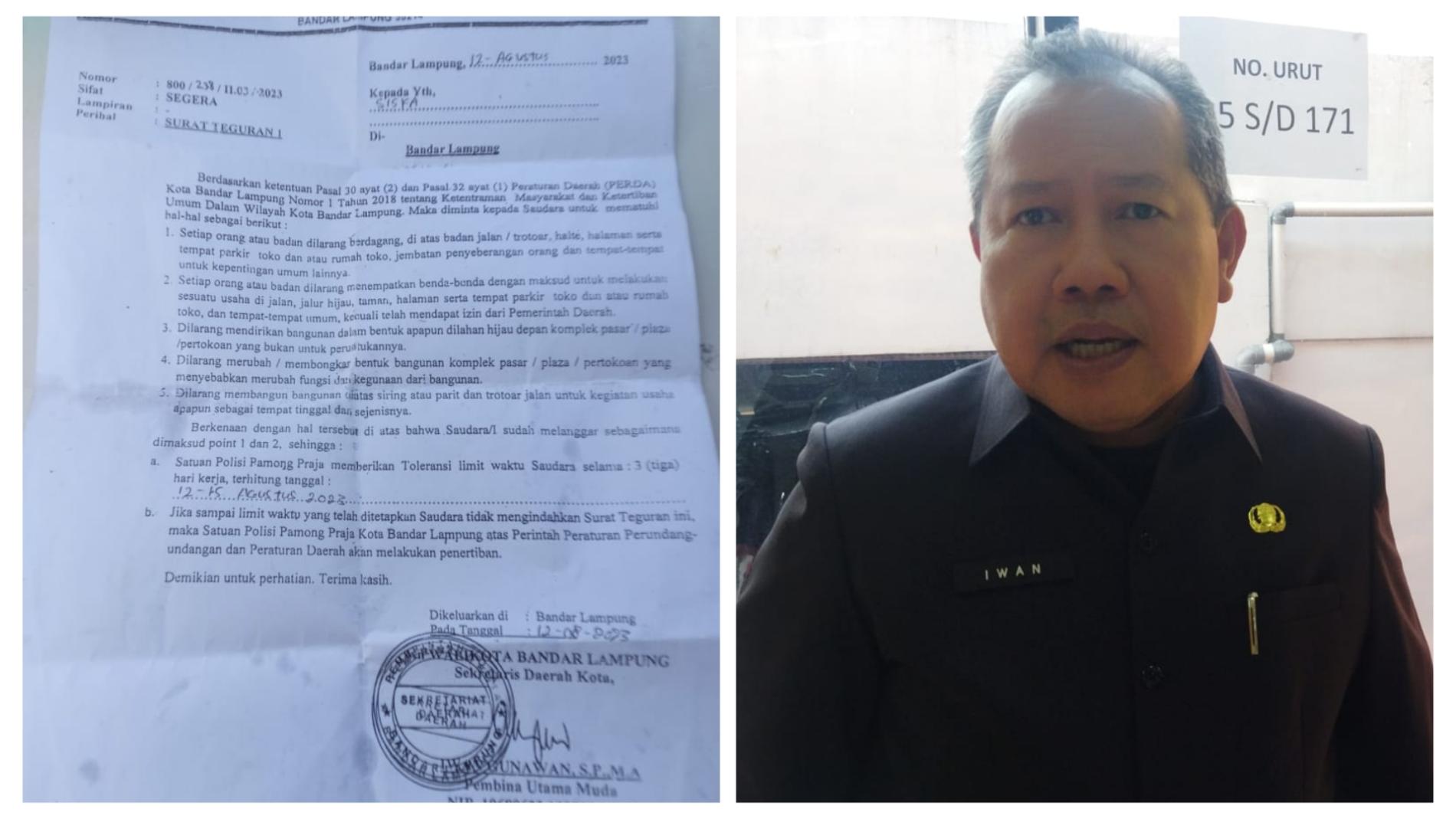 Pemkot BL Beri Waktu 3 Hari K5 Tak Jualan di Tempat-Tempat Ini