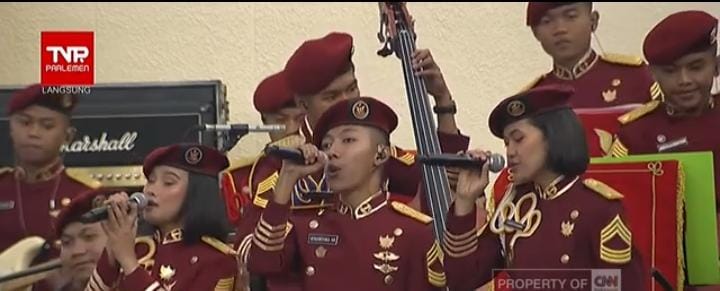 Lagu Sang Bumi Ruwa Jurai Isi Sidang Tahunan MPR/DPR/DPD RI di Senayan