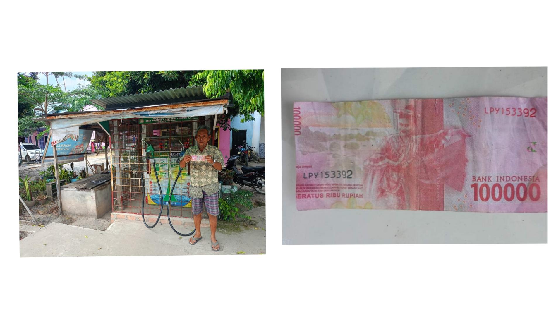 Uang Palsu Kembali Beredar di Kabupaten Mesuji, Kini Warung Ashul yang Menjadi Korbannya