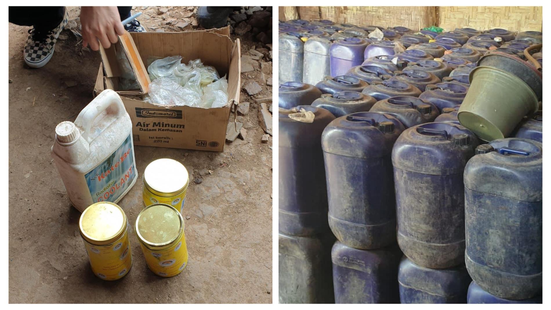 Pertamax Palsu Pakai Pewarna Textille Produksi Besar-besaran di Lamsel