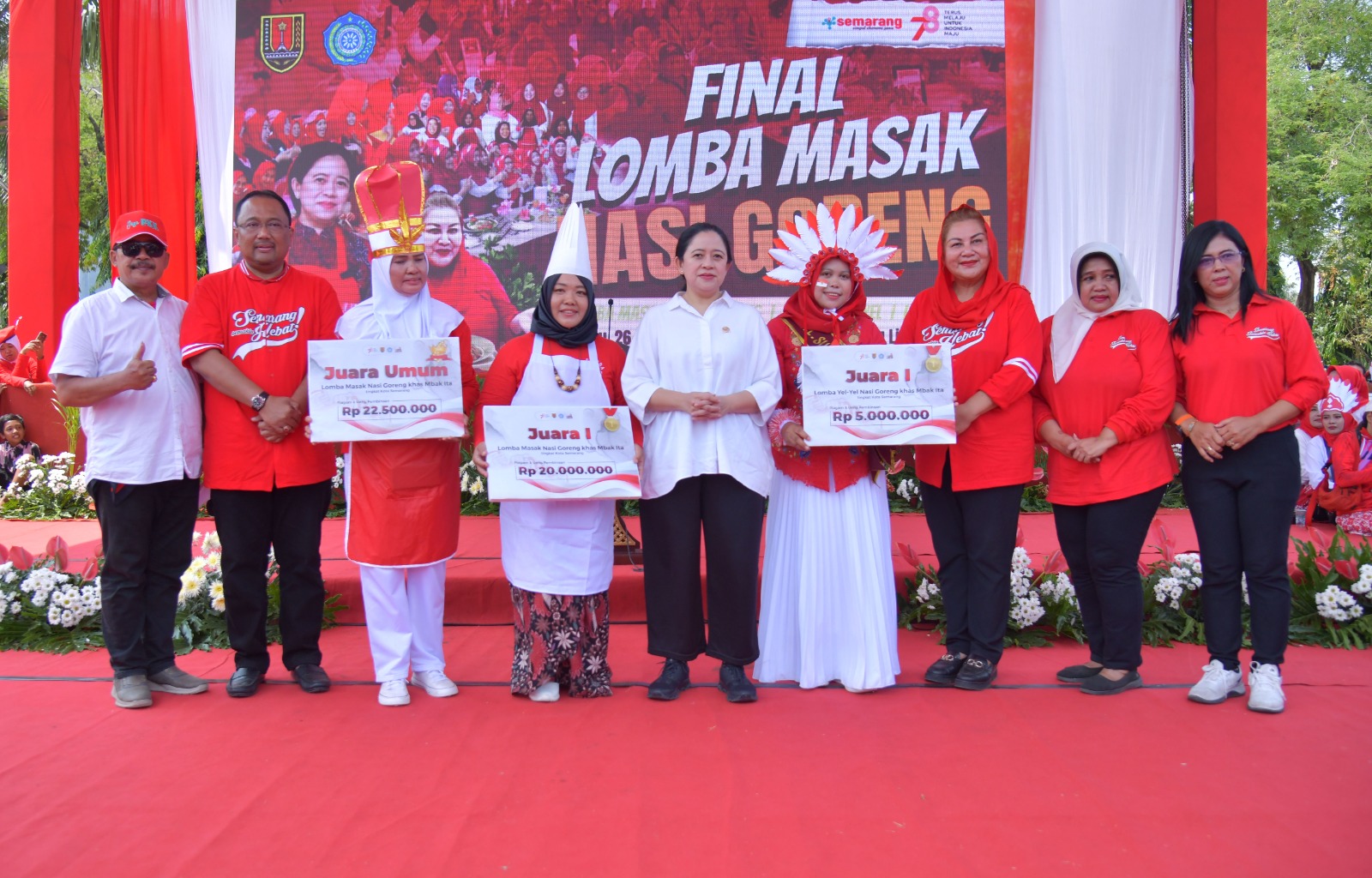 Final Berlangsung Meriah, Mbak Puan Apresiasi Lomba Nasi Goreng Khas Mbak Ita