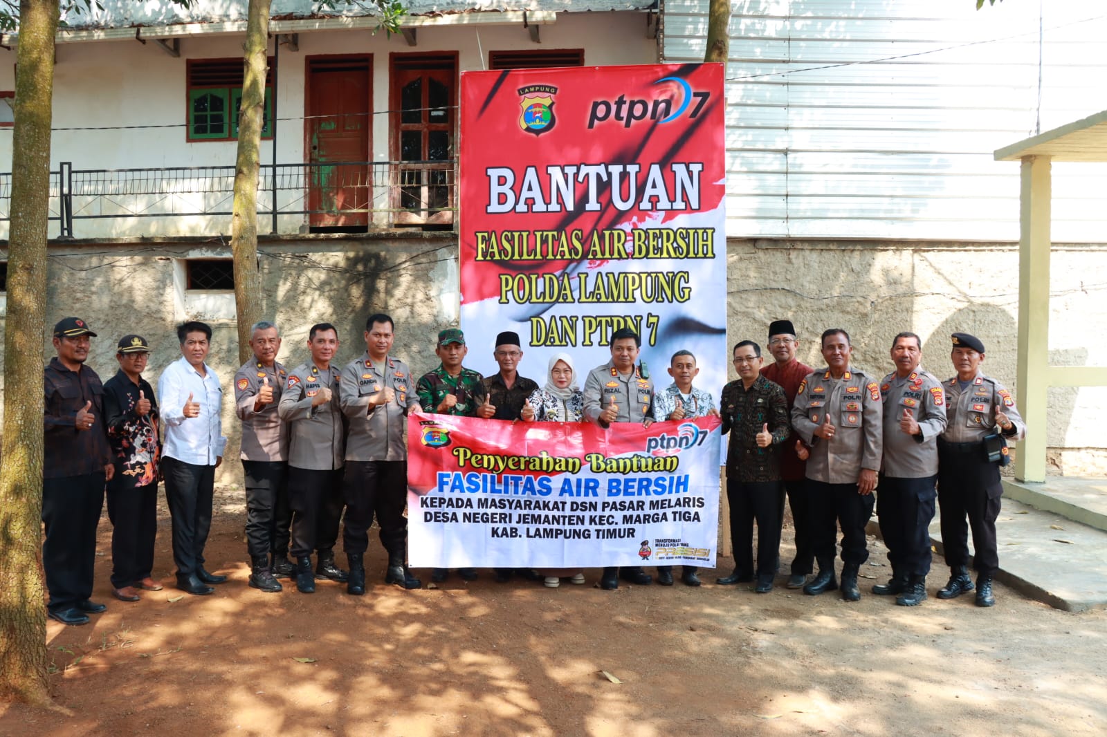 Atasi Kekeringan, Polres Lamtim Bangun Sumur Bor di Desa Negeri Jemanten