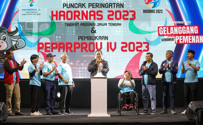 Haornas Tingkat Jateng di Pati, Pj Gubernur Dorong Masyarakat Punya Semangat Tinggi Berolahraga