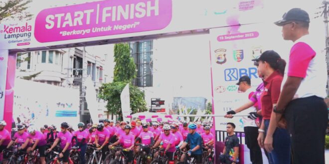 Gubernur Arinal dan Riana Hadiri Tour of Road to Kemala Lampung