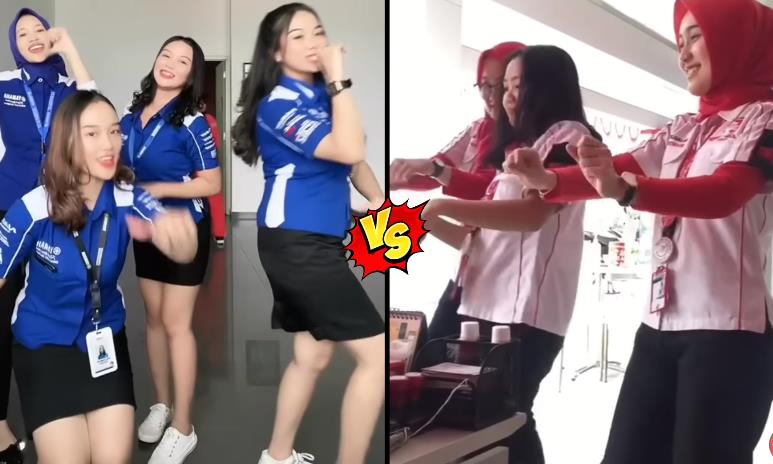 Kian Memanas dan Saling Sindir, SPG Honda vs Yamaha Viral di Media Sosial
