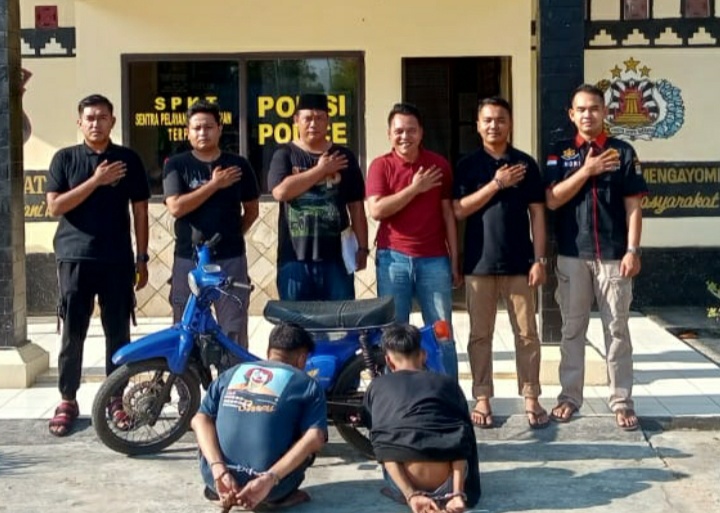 Jual Motor Antik Jangkrik Curian via Medsos yang Datang Polsek Braja Selebah