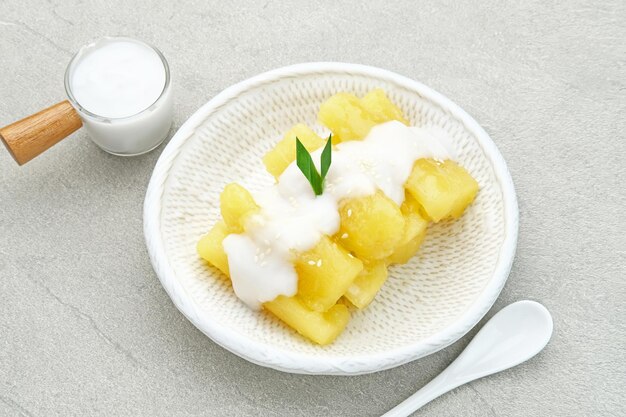 Resep Cara Membuat Singkong Thailand Creamy yang Mudah