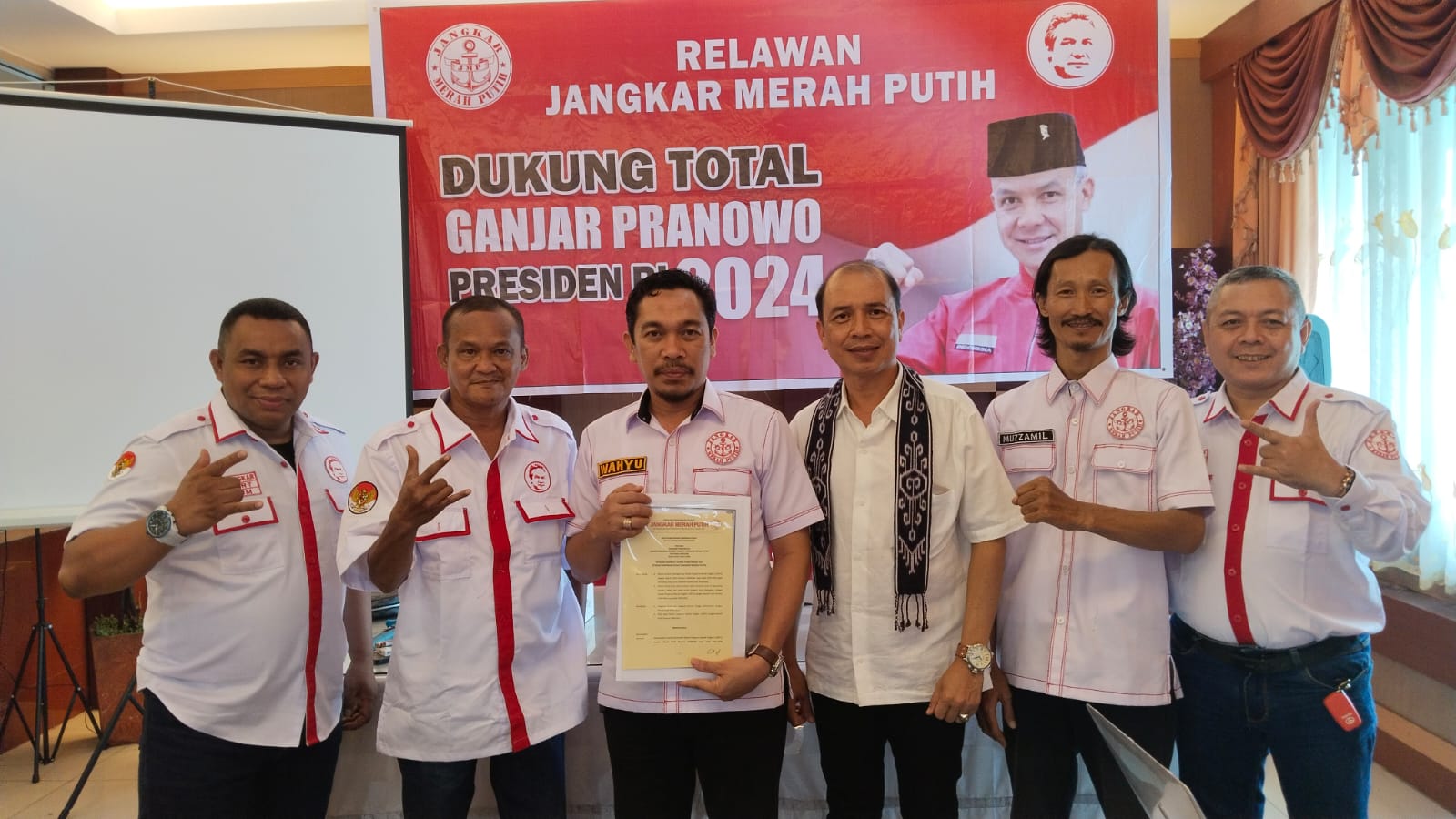 Pengurus Pusat Relawan Ganjar Lepas Jangkar di Lampung