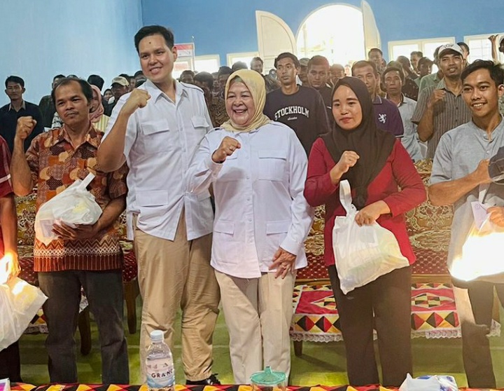 Elly Datang, Rinaldi Alzier Optimis Gerindra Pesawaran Menang