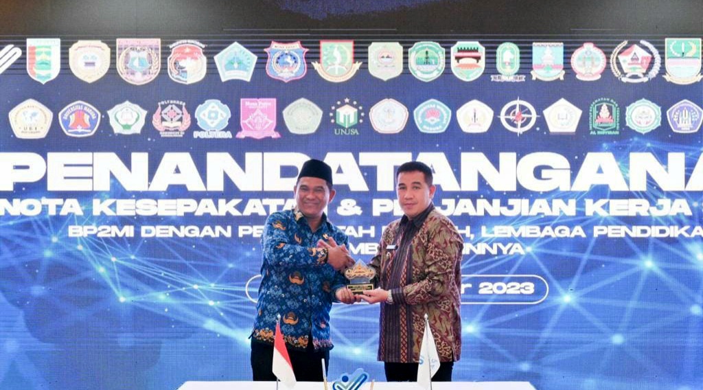 Bupati Dendi MoU Pekerja Migran dengan BP2MI di Jakarta