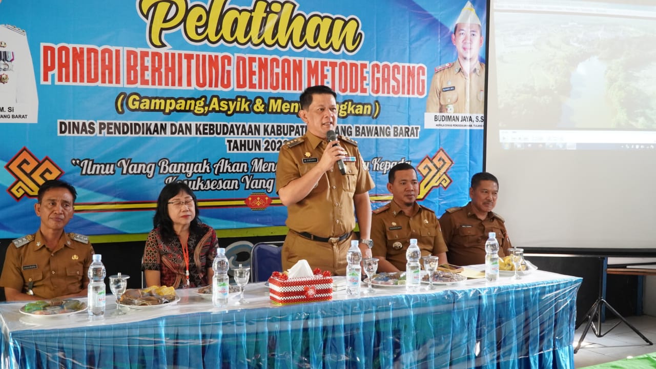 Berikan Metode Belajar Menyenangkan, Pj Bupati Tubaba Membuka Metode Gasing