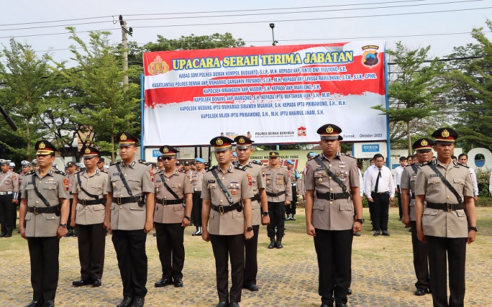 Pimpin Sertijab, Kapolres Demak: Kita Harus Siap Hadapi Tantangan Berat