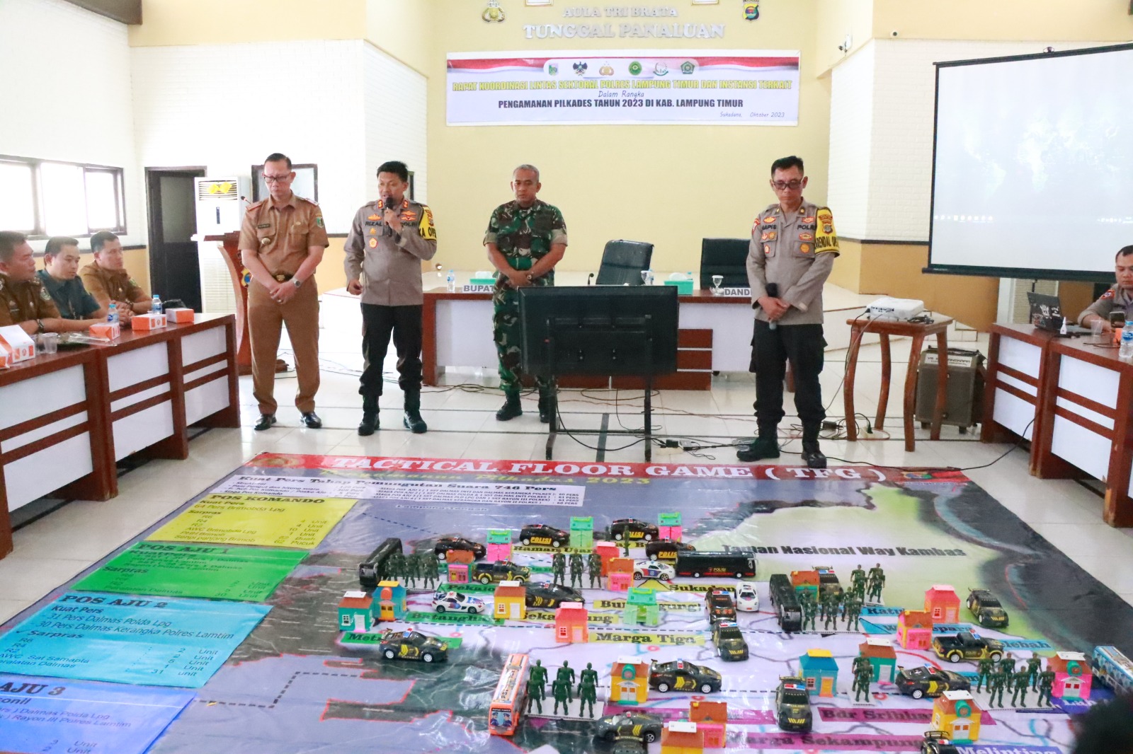 Lancarkan Pilkades 2023, Polres Lamtim Rakor Lintas Sektoral