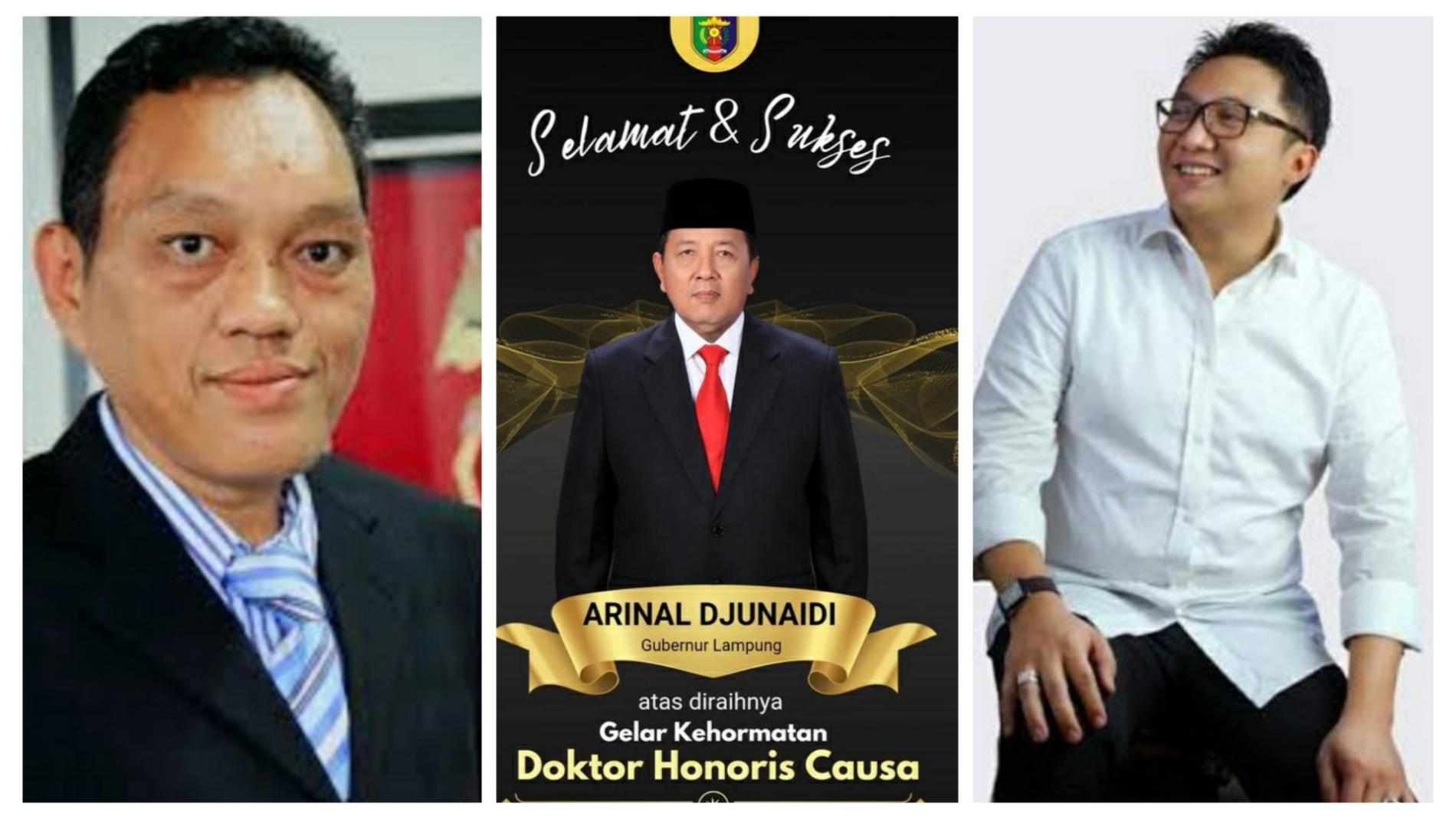 Kontroversi Gelar Doktor Kehormatan Arinal, Salah Kaprah Hingga ABS