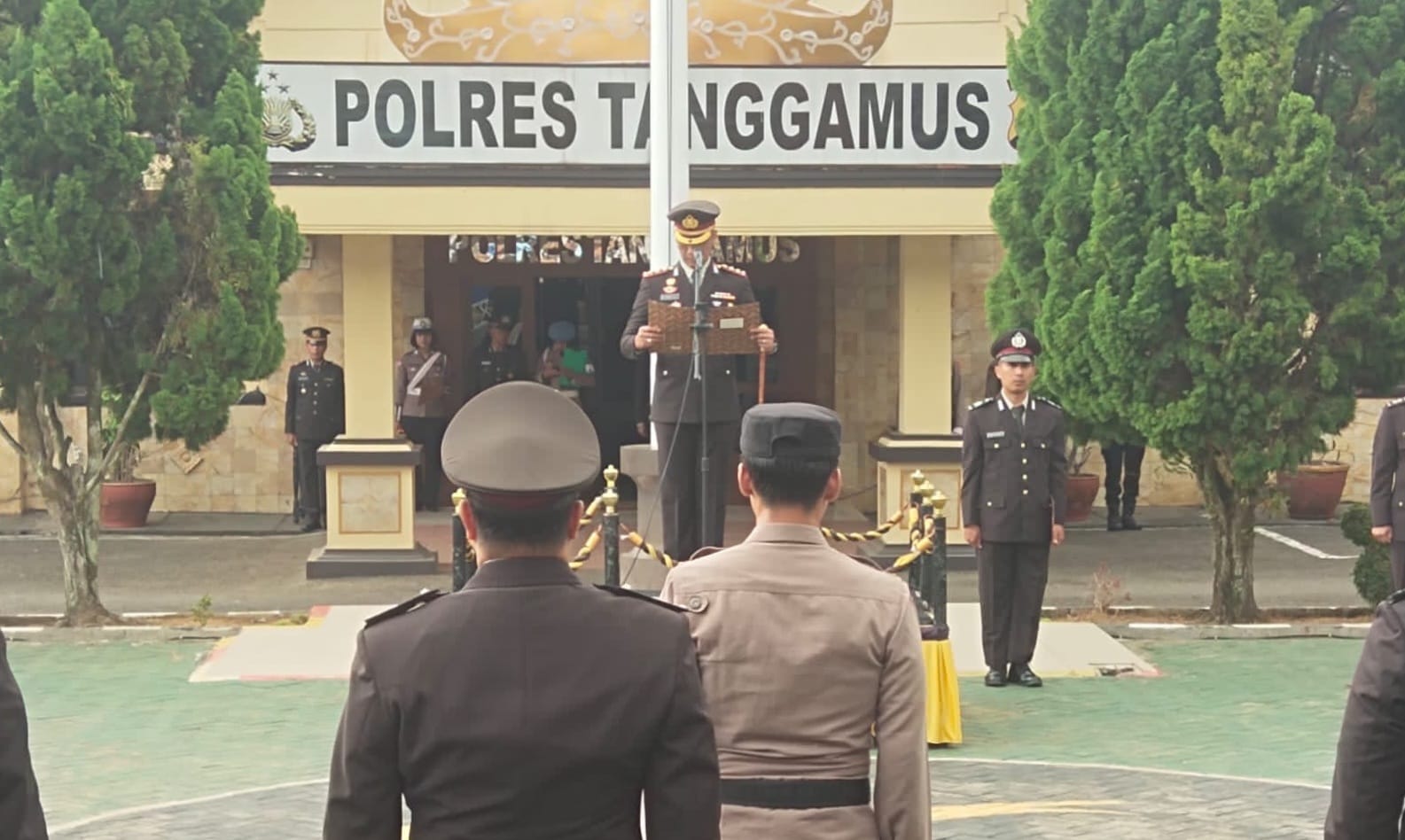 Kapolres Tanggamus Pimpin Upacara Hari Sumpah Pemuda 2023