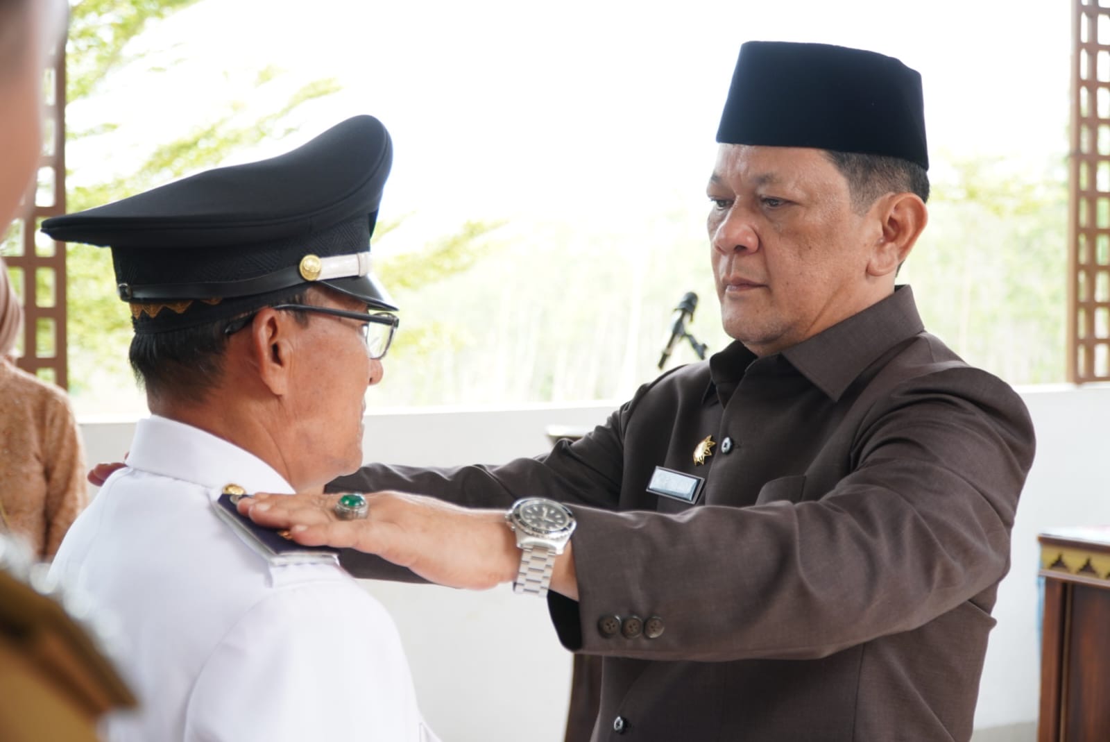 Pj Bupati Tubaba Lantik Sahmin Jadi Pj Kepalo Tiyuh Gunung Terang