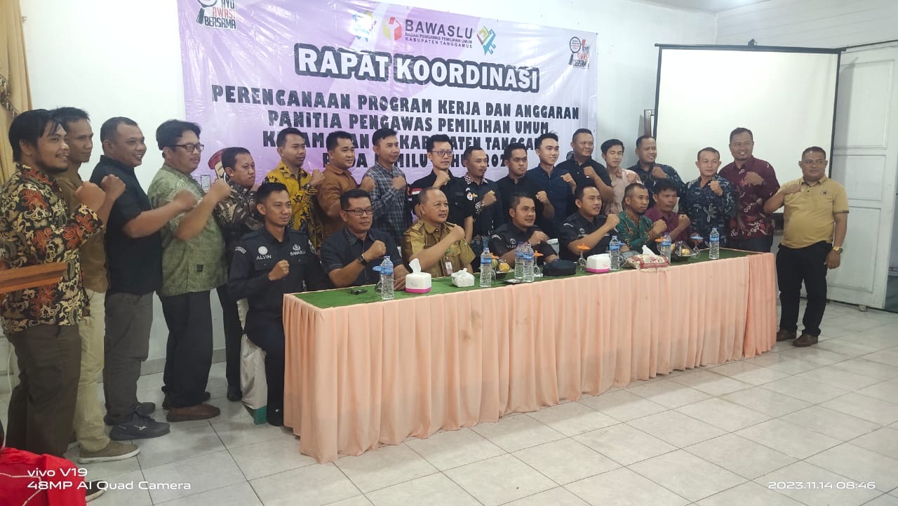 Bawaslu Tanggamus Selesai Rapat dengan 60 Pengawas Kecamatan