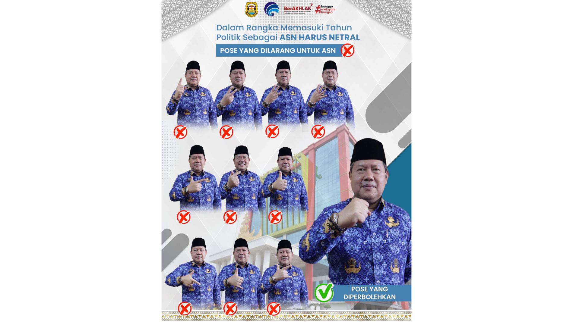 Pemkot Balam Tegaskan Larangan ASN Foto Simbol Jari Jelang Pemilu