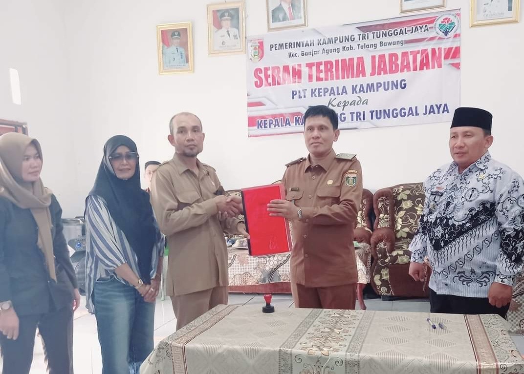 Kakam Tri Tunggal Jaya Tulang Bawang Melaksanakan Sertijab di Hari Pertama