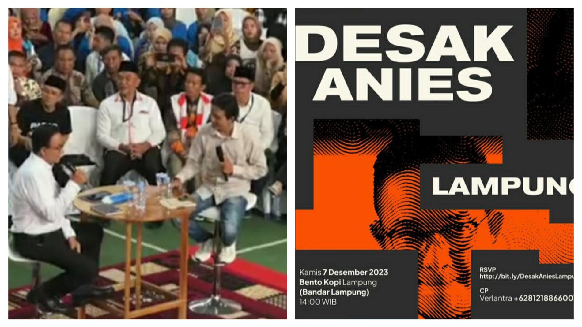 Anies Undang Milenial, Gen Z, dan Masyarakat Lampung Dialog 2 Arah