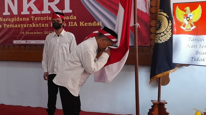 Tiga Napiter Binaan Lapas II A Kendal Nyatakan Ikrar Setia kepada NKRI