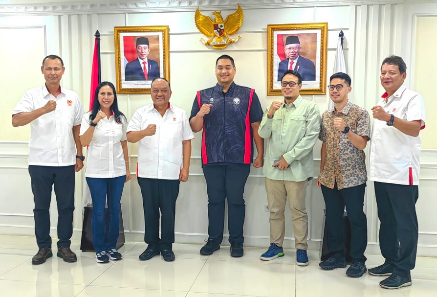 Ketum KONI Pusat Paparkan Kesiapan PON XXI Aceh-Sumut 2024 kepada Menpora Dito