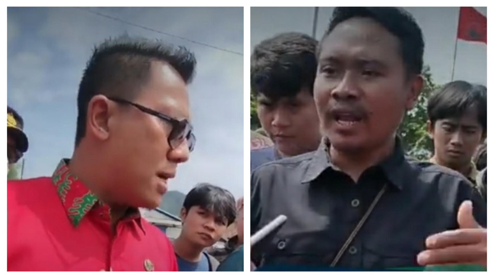 Warga Aksi Tolak Stockpile, Camat Bumiwaras Debat Kusir dengan Aktivis