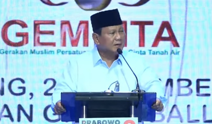 Hadiri Deklarasi Organisasi GEMPITA di Bandung, Prabowo: Hanya Orang Buta Hati yang Tak Mau Akui Apa yang Dirintis Jokowi