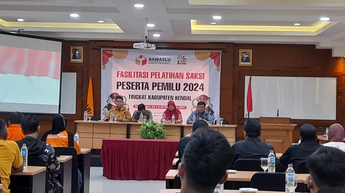 Bawaslu Kendal Gelar Fasilitasi Pelatihan Saksi Peserta Pemilu 2024