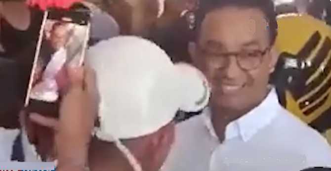 Anies ditampar saat kampanye