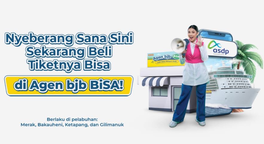 Bank bjb Bersama PT ASDP Buka Layanan Tiket Kapal Ferry Melalui Agen bjb BiSA