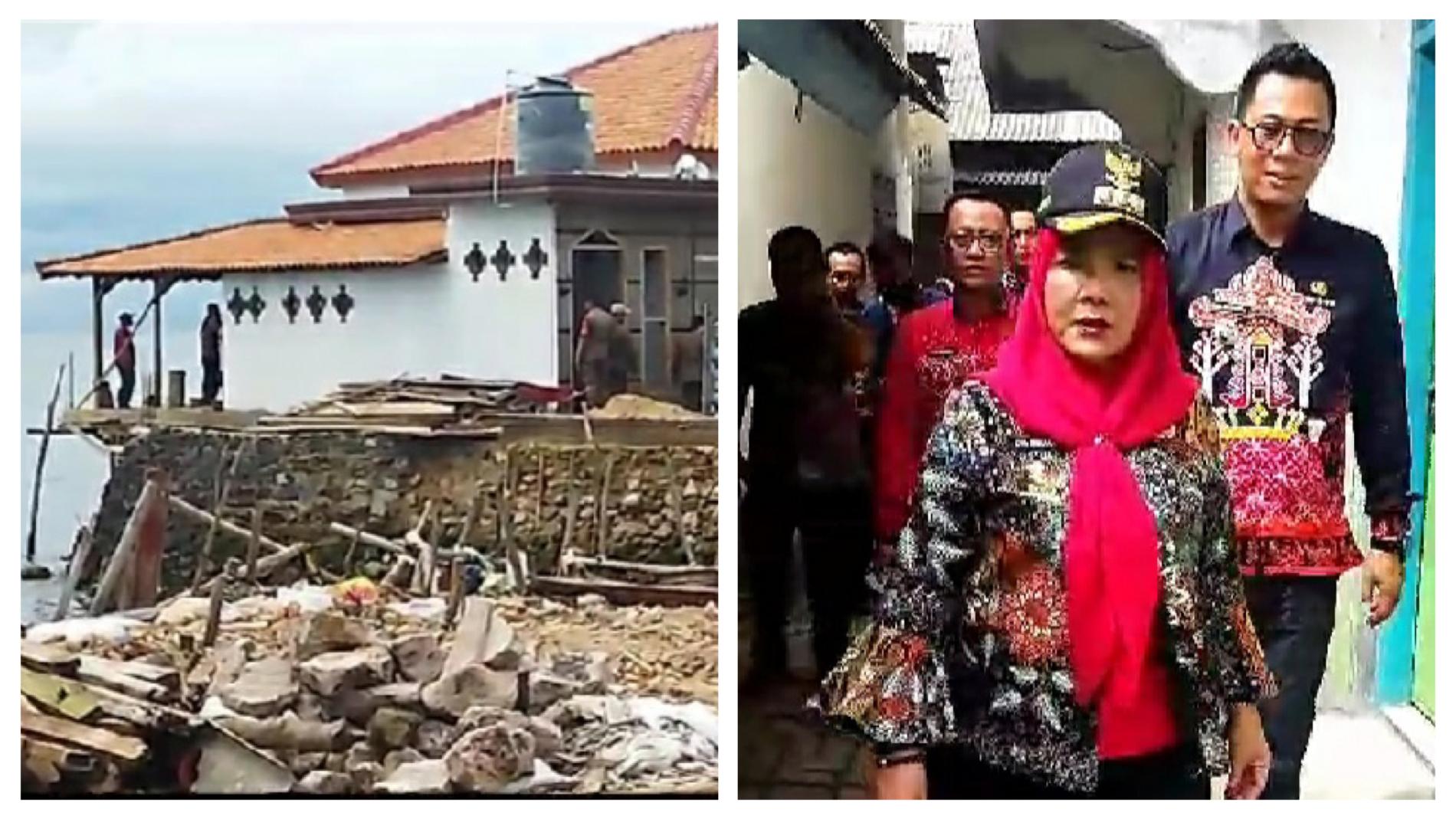 Aparat Kecolongan Muncul Rumah Permanen di Bibir Pantai Sukaraja