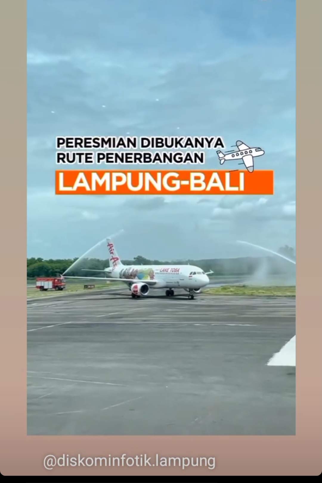 Gubernur Lampung  Apresiasi Dibukanya Penerbangan AirAsia Lampung-Bali