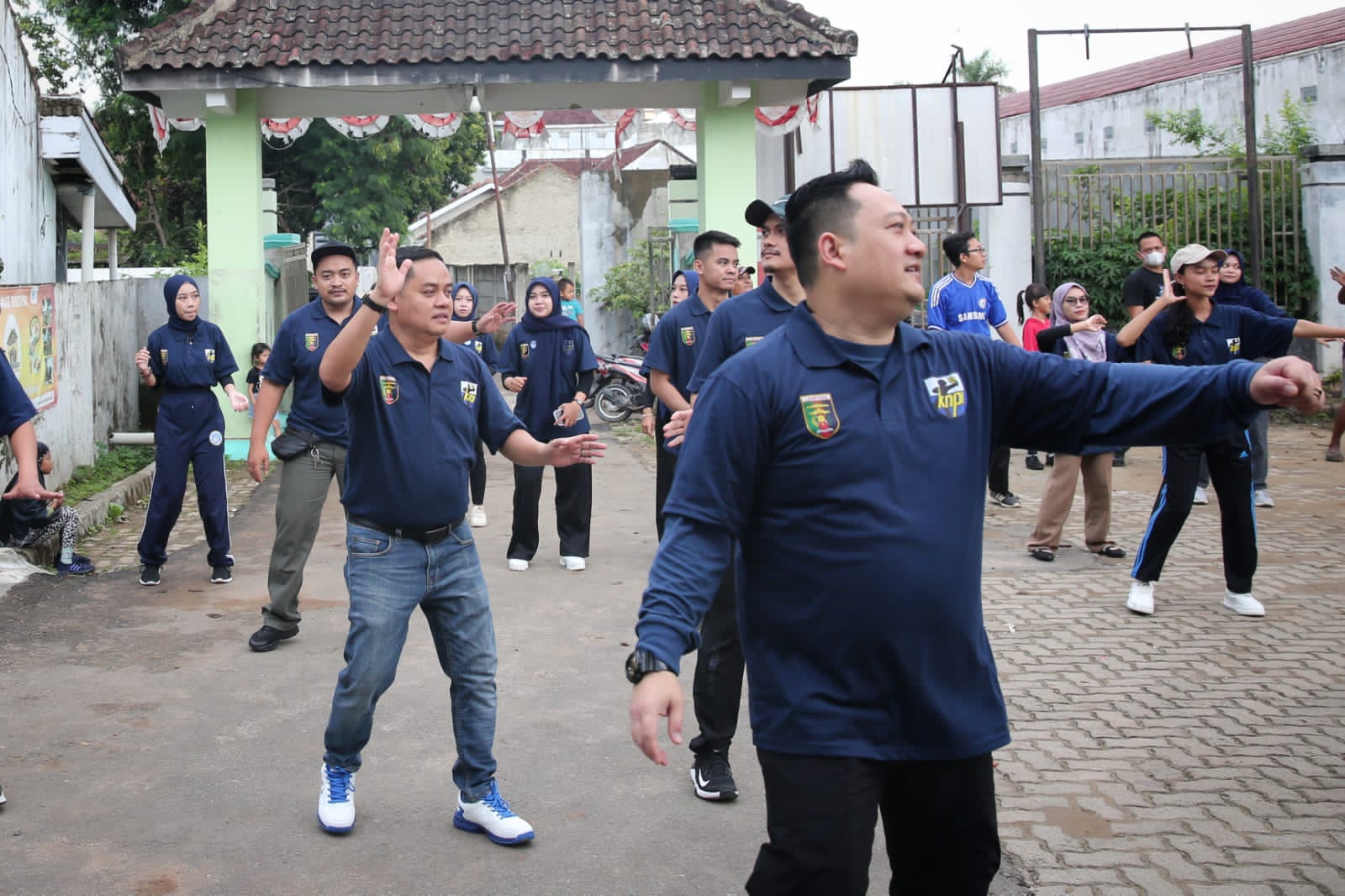 KNPI Lampung Riang Gembira Senam Bersama dan Gotong Royong