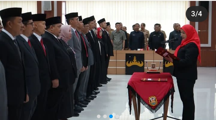 Empat OPD Ganti Nama, Wali Kota Eva Lantik Kembali Pejabatnya