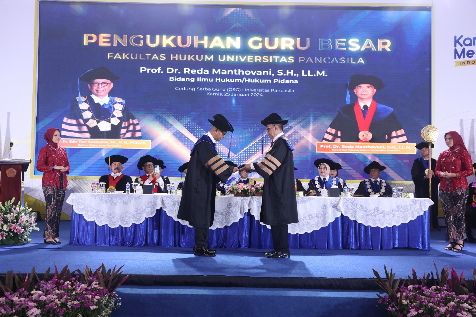 Prof. DR. Reda Manthovani, SH., LLM Dikukuhkan Sebagai Guru Besar Bidang Ilmu Hukum Pidana 
