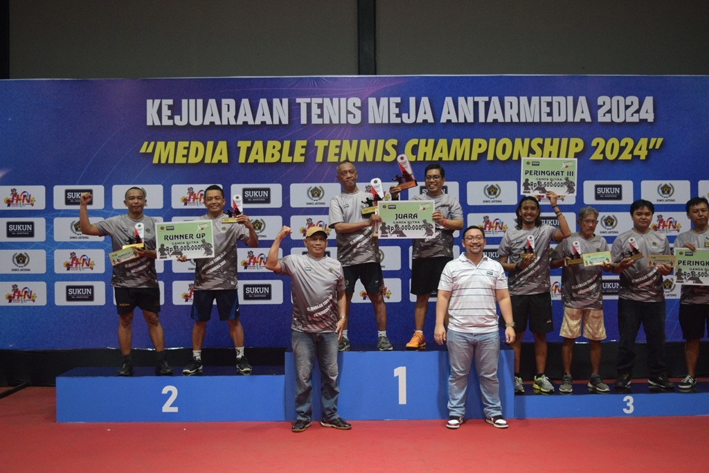 Duet Budi SP/Yuliyono Berjaya di Kejuaraan Tenis Meja Antarmedia 2024