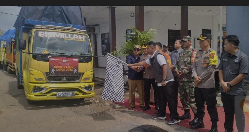 KPU Mesuji Distribusikan Logistik Pemilu Ke 7 Kecamatan.