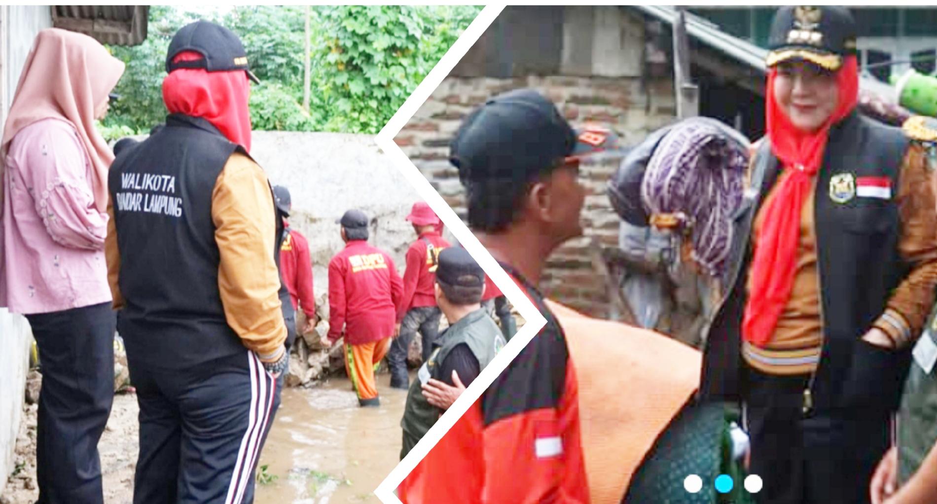 Atasi Banjir, Eva Dwiana Langsung Pimpin Penanganannya