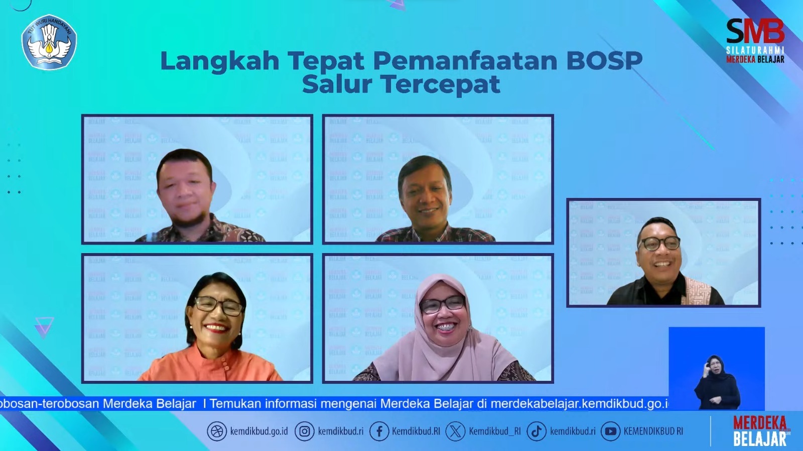 Penyaluran dana BOSP,