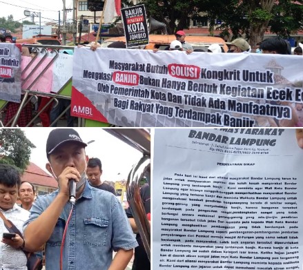 Warga Demo agar Solusi Penanganan Banjir Tak Ecek-Ecek