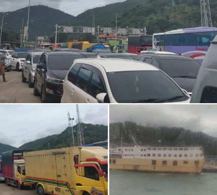 Cuaca Buruk, Kapal dari Bakauheni Kesulitan Sandar di Merak