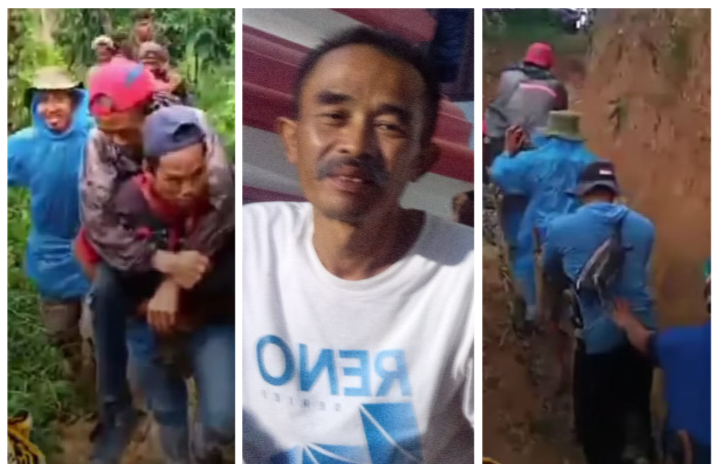 Medan Terjal TNBBS, Pawang Harimau Abah Ajid Digendong