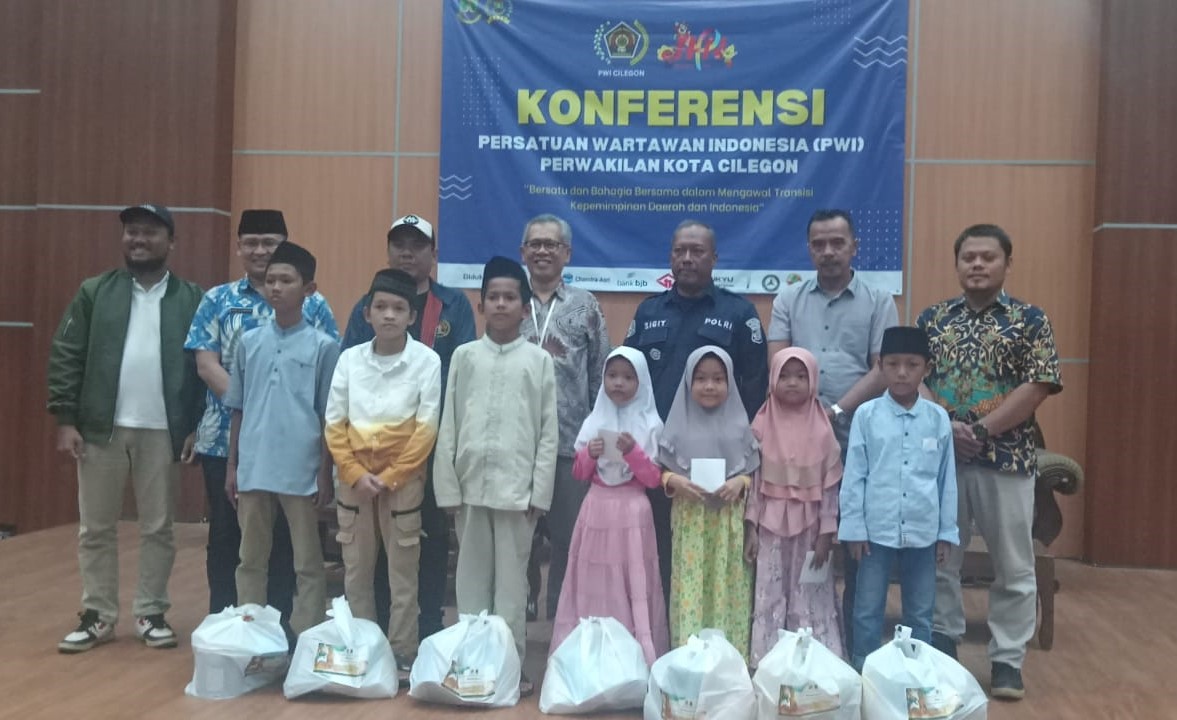 Buka Puasa Bersama dan Santunan Anak Yatim, Terpilih Secara Aklamasi Ketua PWI Kota Cilegon Periode 2024-2027