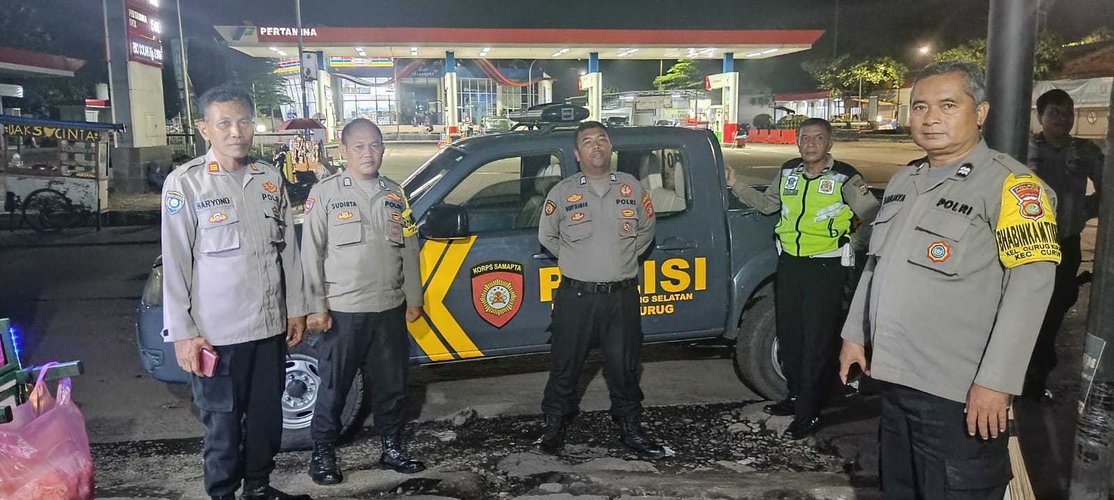 Cegah Kriminal dan Sebagainya, Polsek Curug Rutin Patroli Mobile di Malam Hari