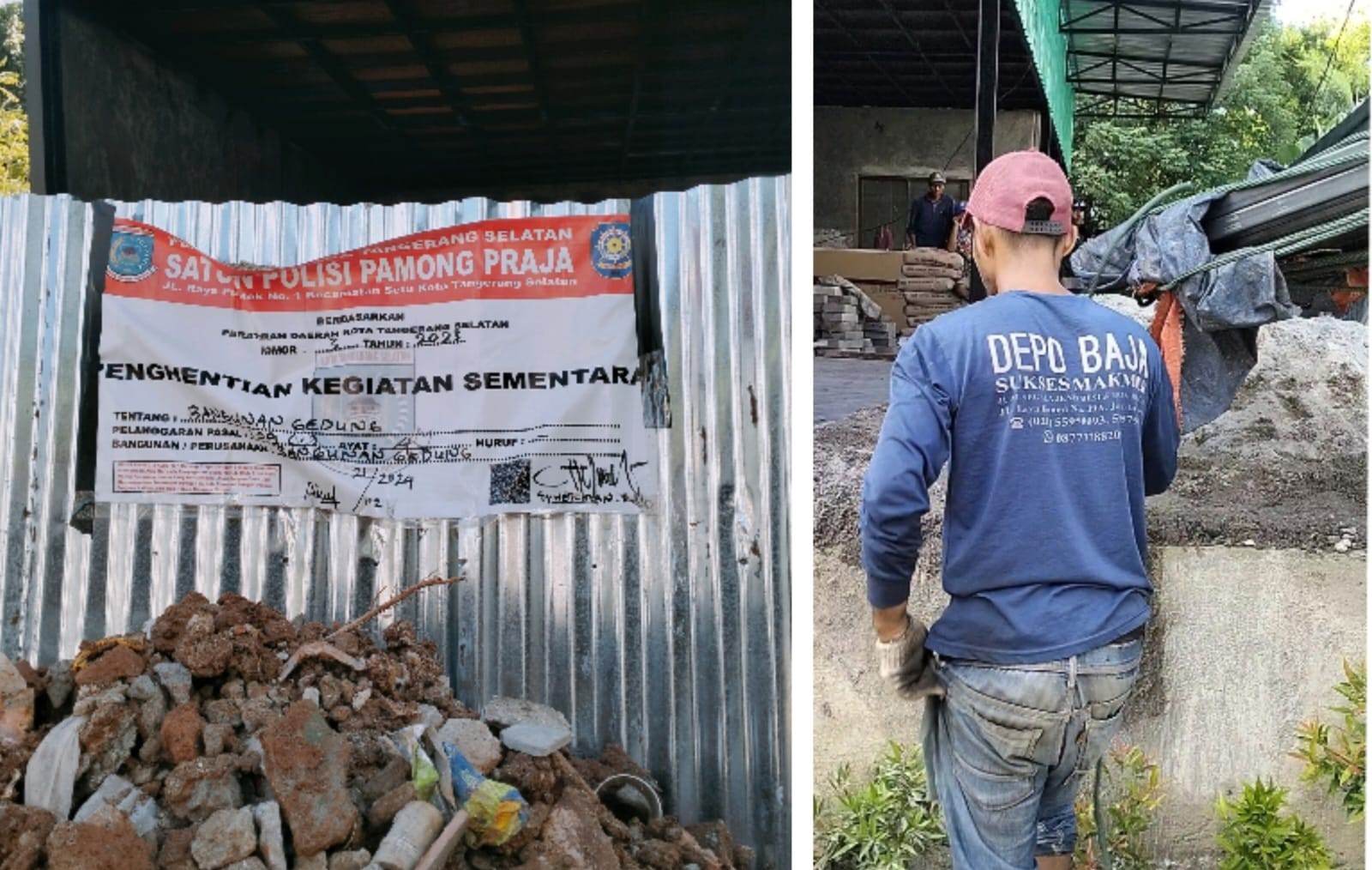 Bangunan Tanpa PBG Ini Sudah Disegel Petugas Malah Dirusak, Kasatpol PP Tangsel: Itu Tindak Pidana!