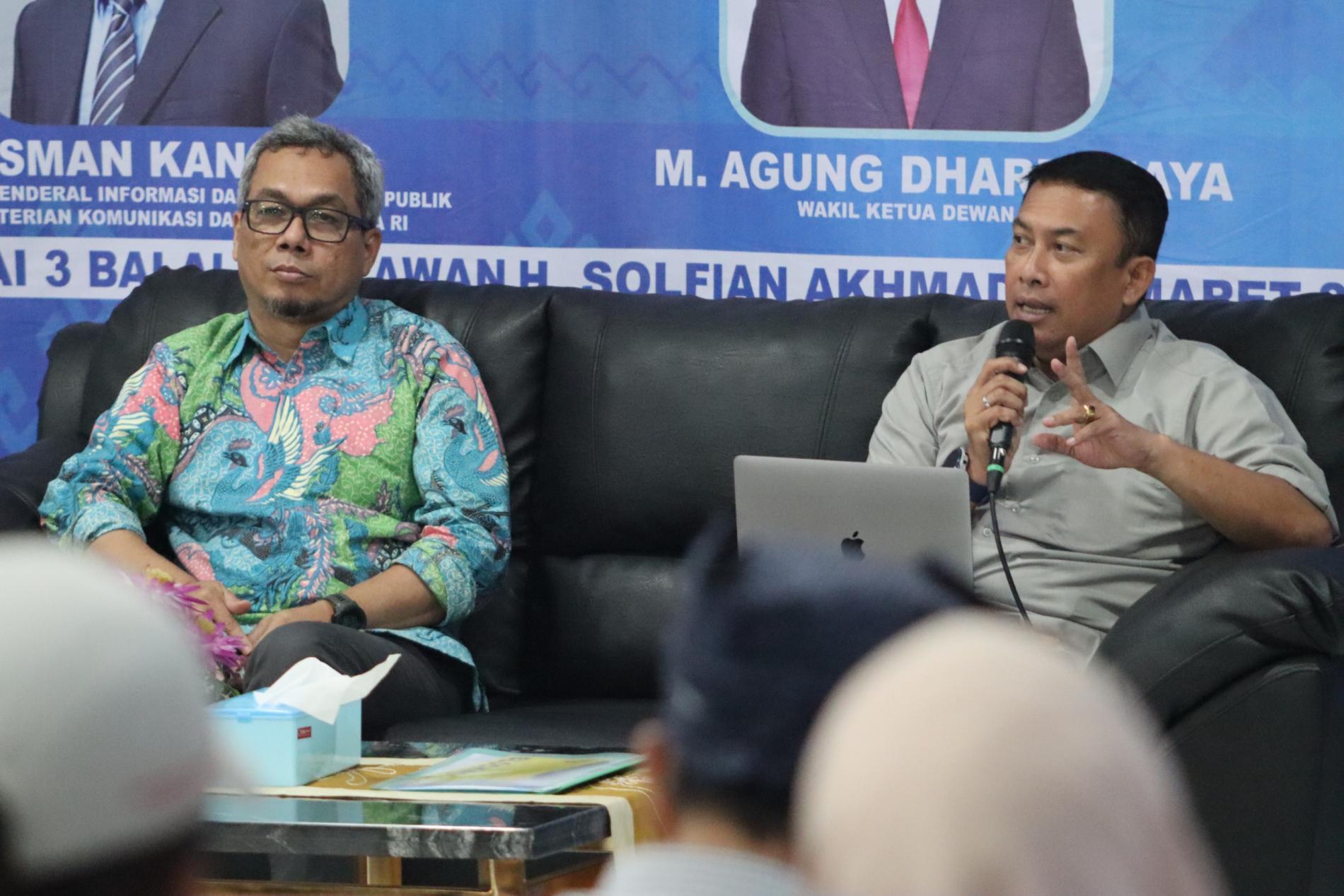 PWI Lampung Bukber Sambil Gelar Diskusi Publisher Right
