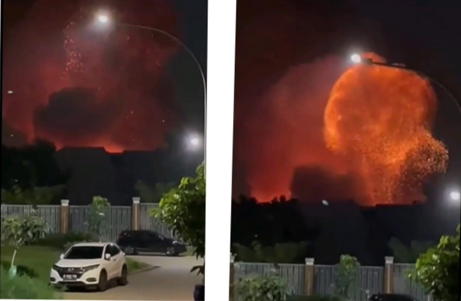 BREAKING NEWS, Gudang Amunisi Armed VII Bekasi Meledak, Granat Beterbangan