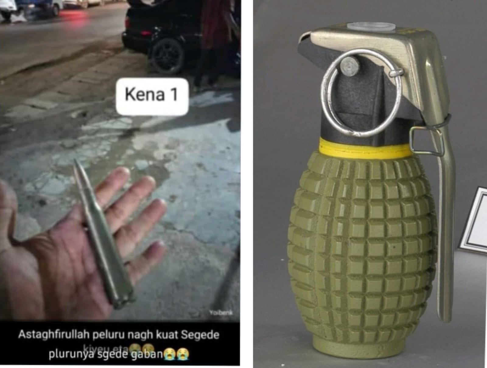 Kepo, Ini Jenis Granat dan Peluru yang Terlempar dari Ledakan Gudang Amunisi Armed dan Ditemukan Warga