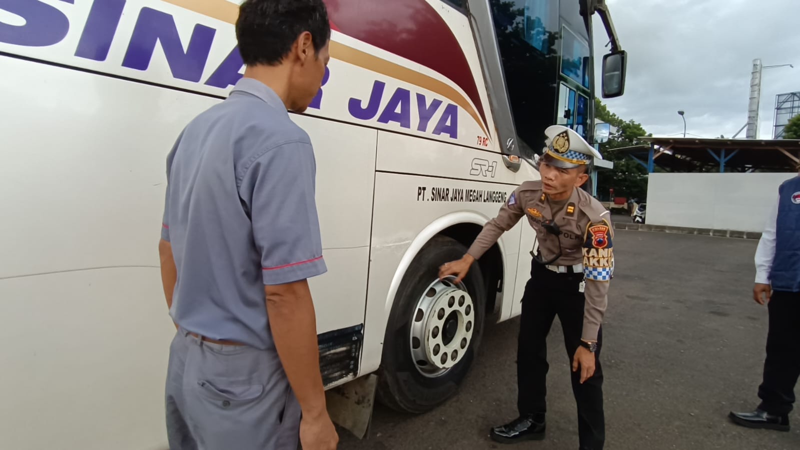  Polres Purbalingga Gelar Pemeriksaan Fisik Angkutan Lebaran, Fungsi Rem jadi Perhatian
